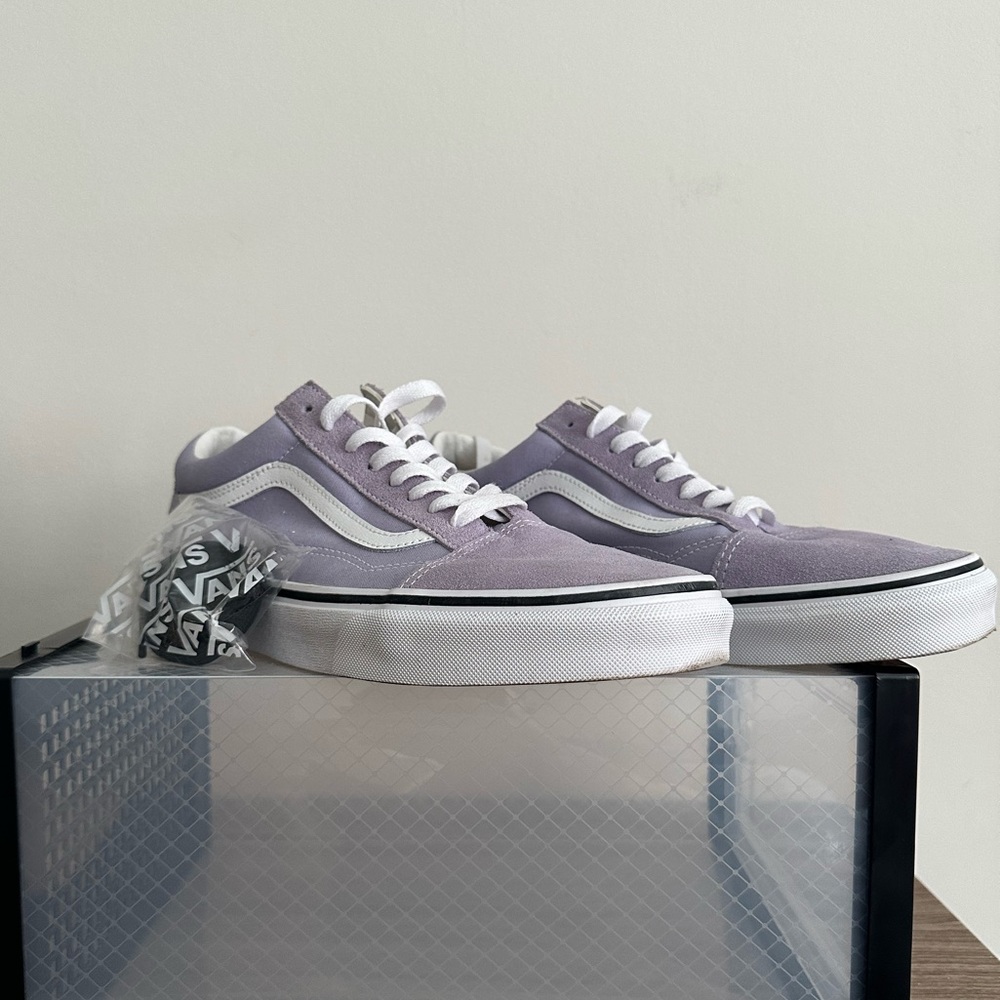 Vans Purple and White Sneakers